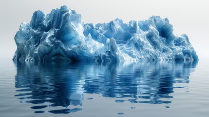 glacier on a white background