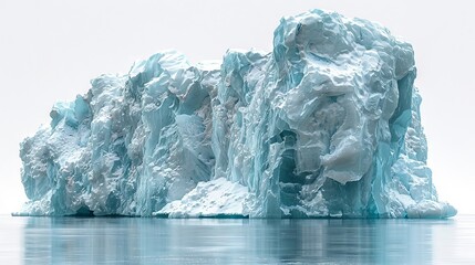 glacier on a white background