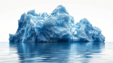 glacier on a white background