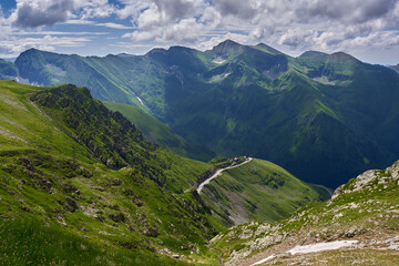 High mountains landscape in the summer