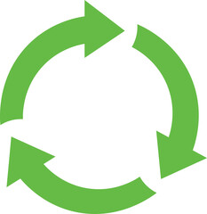 Recycle Icon Vector Illustration Simple