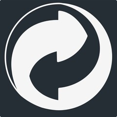 Recycle Icon Vector Illustration Simple