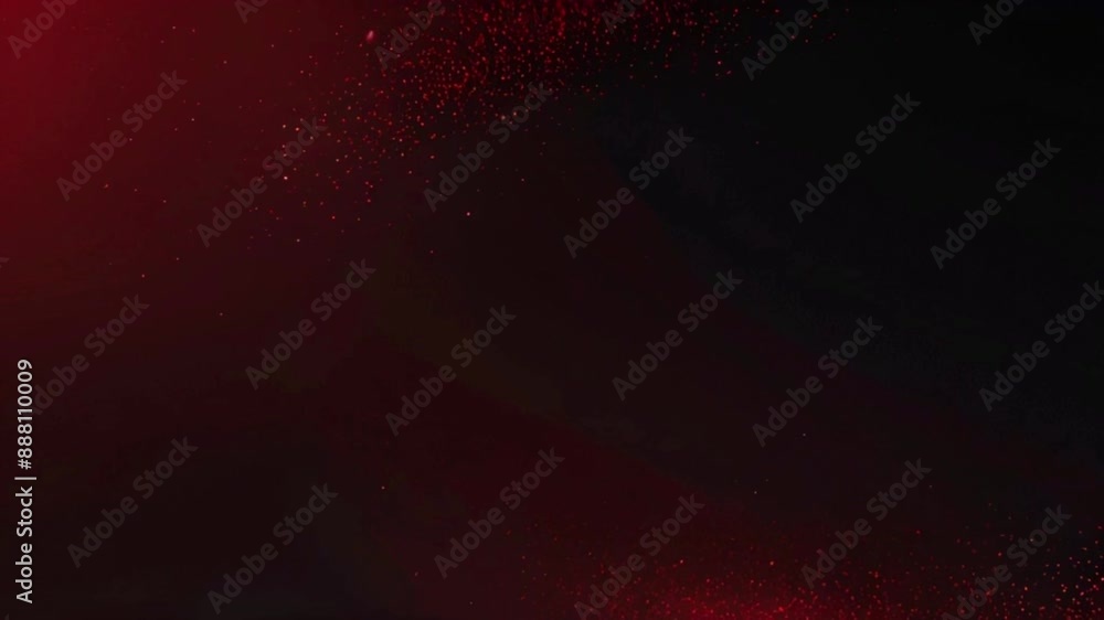 Wall mural a dark red gradient background with glowing particles that move gently, creating a dynamic yet calmi