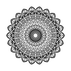 Mandala Line Art , transparent background, Design for a wallpaper Paint, illustration