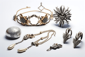 Fine silver ring decoration for fingers ,ornate elements