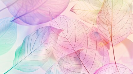 Delicate Translucent Leaves in Vibrant Hues