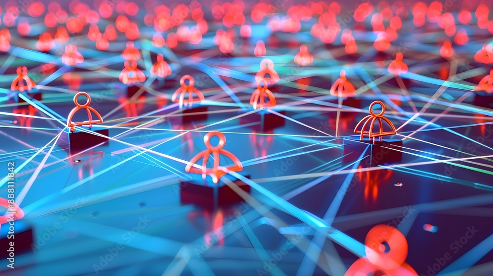 Poster cybersecurity and information or network protection. future technology web services for business and