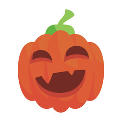 pumpkin head cute and scary halloween monster holiday cartoon character