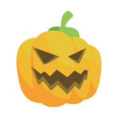 pumpkin head cute and scary halloween monster holiday cartoon character