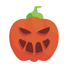 pumpkin head cute and scary halloween monster holiday cartoon character