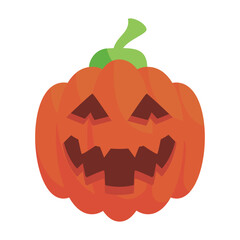 pumpkin head cute and scary halloween monster holiday cartoon character