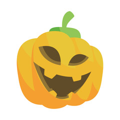 pumpkin head cute and scary halloween monster holiday cartoon character