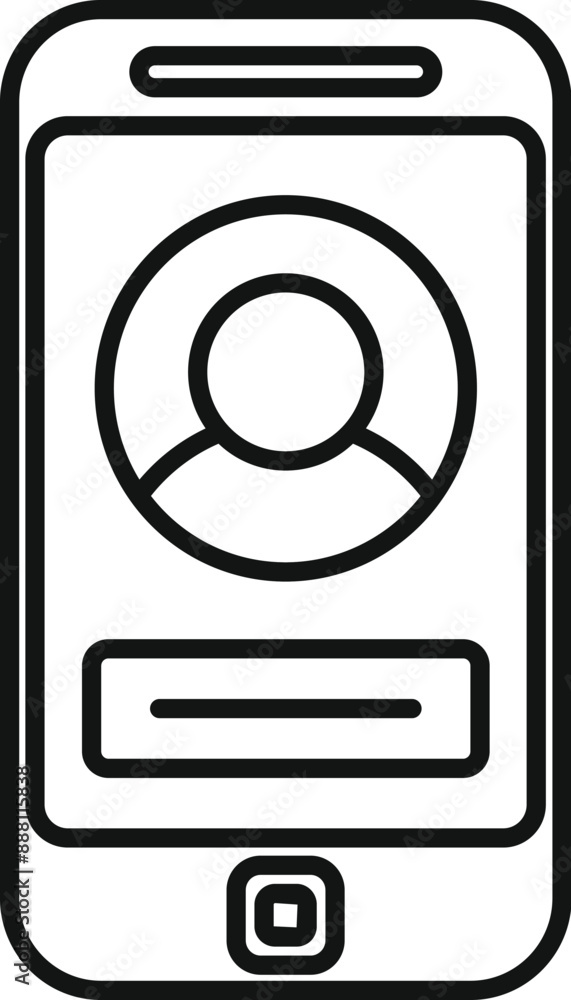 Poster smartphone is displaying a user profile, highlighting the growing importance of online identity in t