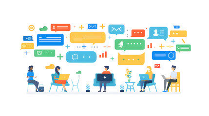 Chatbot conversation with clients. Chat bot chatting. Optimizing language models for dialogue. Artificial intelligence robot answer questions, generate refinement conversation, provide smart solution
