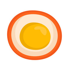 broken egg with crack and half egg shell isolated vector