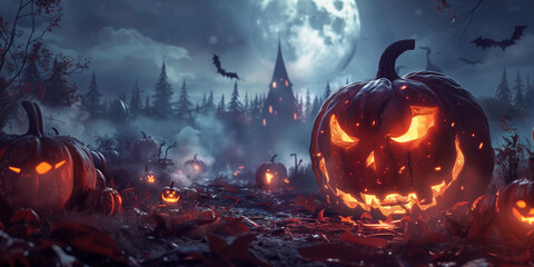 Naklejka premium Helloween background concept