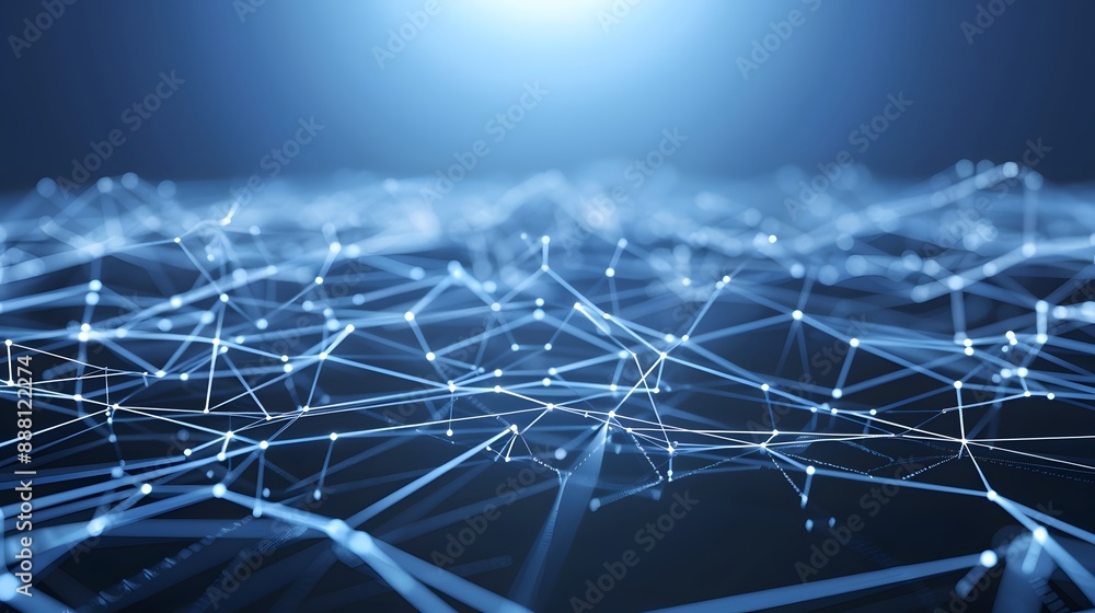 Poster cybersecurity and information or network protection. future technology web services for business and
