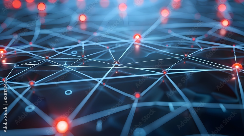 Poster cybersecurity and information or network protection. future technology web services for business and