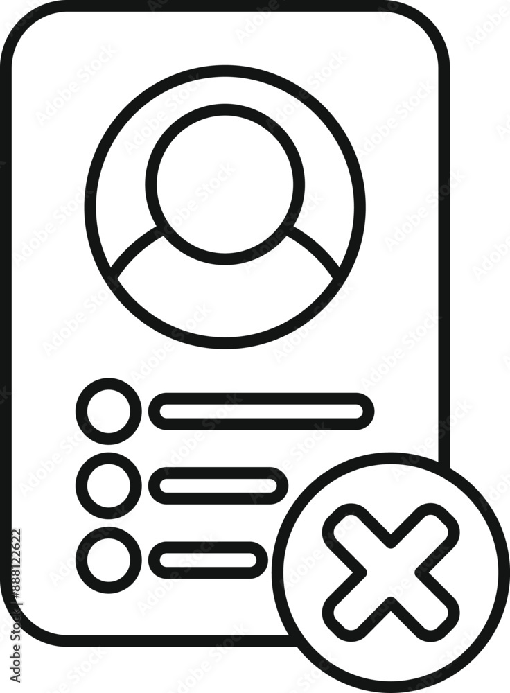 Poster user profile is being removed from a database, indicating data deletion or account closure