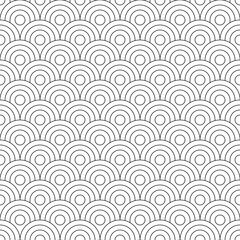 Seamless geometric pattern  in japanese style .Waves