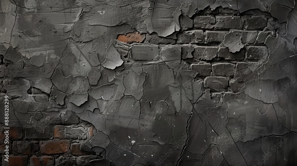 Wall mural this uhd 4k image features a rough, dark, and distressed background with sharp focus.