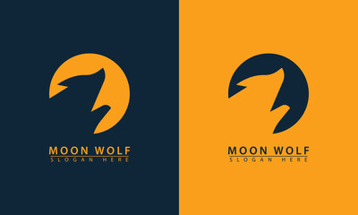 Simple wolf head for company logo design