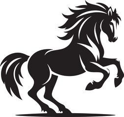 Horse silhouette vector illustration design