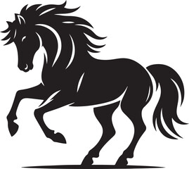 Horse silhouette vector illustration design