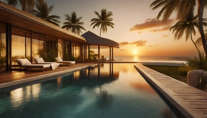 Fototapeta premium pool at night