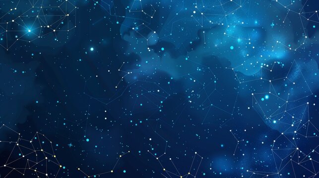 Polygonal geometric design: futuristic sci-fi abstract connection pattern - dynamic sci-tech concept background