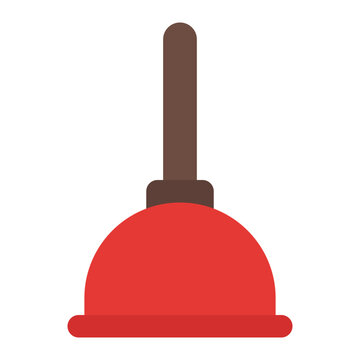 recommend clip art: Plunger flat icon