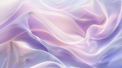 Fototapeta premium Soft lavender and pink abstract wallpaper with smooth curves calming background