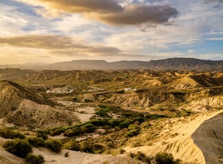 Naklejka premium Desert in Andalusia, Almeria, Spain