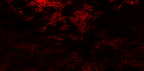 Abstract red background with black grunge background texture in modern art design. Abstract grunge red and black colors background. Distressed red grunge texture on a dark background, Dark Red horror 