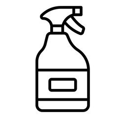 Cleaning Spray line icon