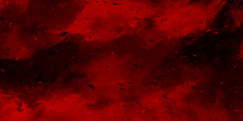 Abstract red background with black grunge background texture in modern art design. Abstract grunge red and black colors background. Distressed red grunge texture on a dark background, Dark Red horror 