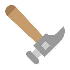 Hammer Vector Flat Icon Design