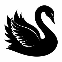 Swan Black silhouette