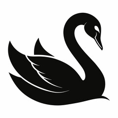Swan Black silhouette