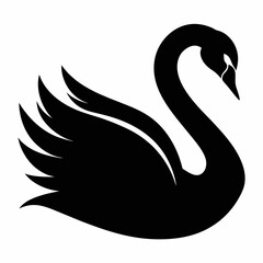 Swan Black silhouette