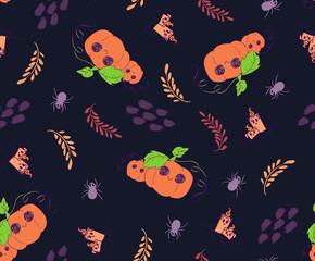halloween seamless pattern 