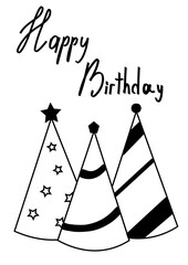 Happy birthday card, congratulations in English