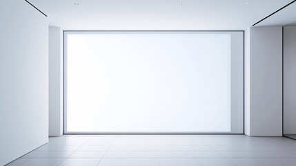 Fototapeta premium Mall and office billboard advertising mock-up 