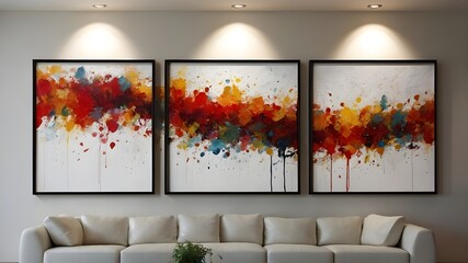 modern living room with sofa