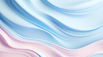 Naklejka premium Dynamiczne różowo-niebieskie fale w formie 3D