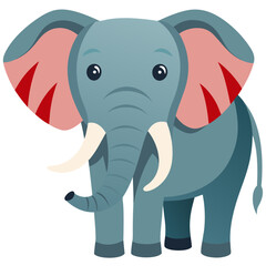 Elephant Vector illustration, elephant illustration, baby elephant