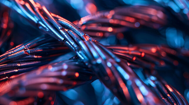close up of a wire