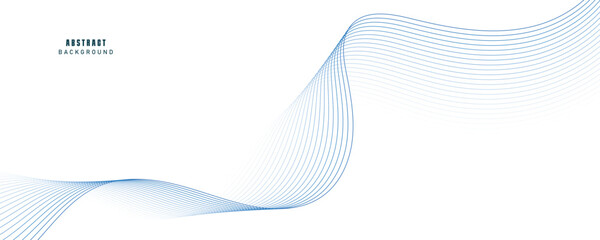 Abstract blue wave vector background