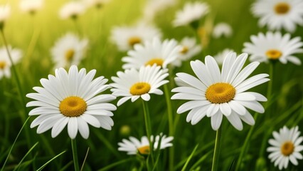  Blooming Joy  A Field of White and Yellow Daisies