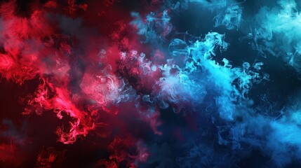 american flag colors from smoke explosion. american flag colors from smoke explosion of cloudy firework at USA independence day. usa flag color concept, Ai generated